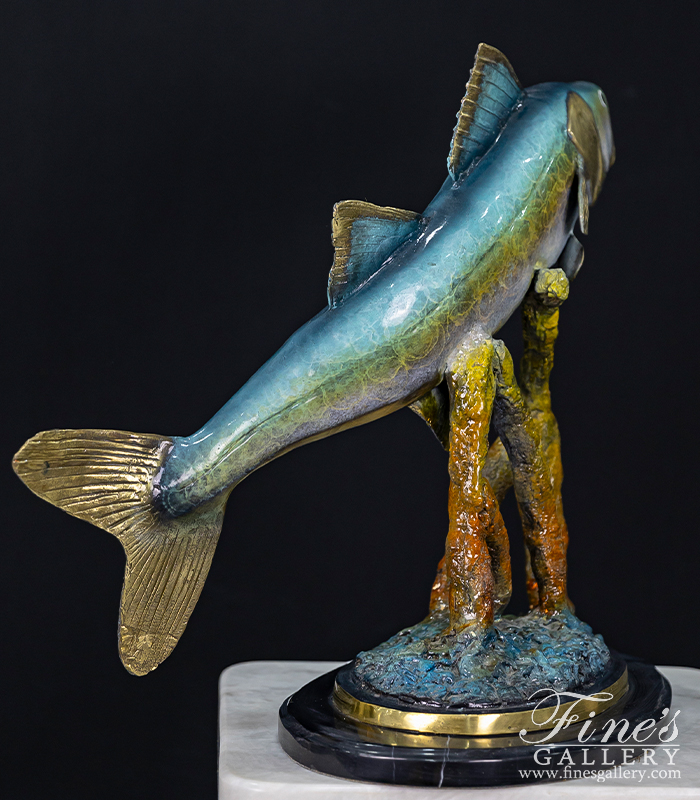 Bronze Statues  - Bronze Fish Statue Snook - BS-1326